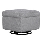 Temple &amp; Webster 2 Piece Sweep Swivel Rocking Armchair &amp; Ottoman Set