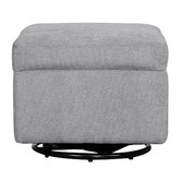 Temple &amp; Webster 2 Piece Sweep Swivel Rocking Armchair &amp; Ottoman Set