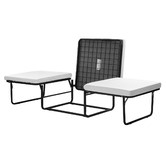 Temple &amp; Webster Rubix Convertible Ottoman Sofa Bed with Slipcover
