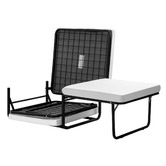Temple &amp; Webster Rubix Convertible Ottoman Sofa Bed with Slipcover
