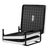 Temple &amp; Webster Rubix Convertible Ottoman Sofa Bed with Slipcover