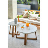 Temple &amp; Webster Calypso Polystone Outdoor Coffee Table