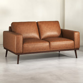 Temple &amp; Webster Landis 2 Seater Genuine Leather Sofa