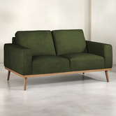Temple &amp; Webster Landis 2 Seater Velvet Sofa