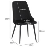 Temple &amp; Webster Brahms Velvet Dining Chairs