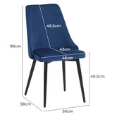 Temple &amp; Webster Brahms Velvet Dining Chairs