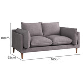 Temple &amp; Webster Terry 2 Seater Upholstered Sofa