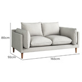 Temple &amp; Webster Terry 2 Seater Upholstered Sofa