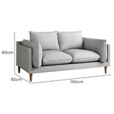 Temple &amp; Webster Terry 2 Seater Upholstered Sofa