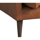 Temple &amp; Webster Terry Premium Genuine Leather Sofa