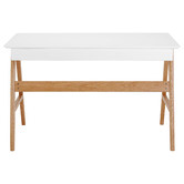Temple &amp; Webster Torsby Office Desk &amp; Eames Premium Replica Chair Set