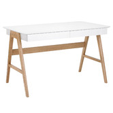 Temple &amp; Webster Torsby Office Desk &amp; Eames Premium Replica Chair Set