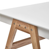 Temple &amp; Webster Torsby Office Desk &amp; Eames Premium Replica Chair Set