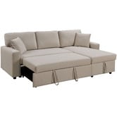 Temple &amp; Webster Darcy 3 Seater Sofa Bed with Reversible Chaise