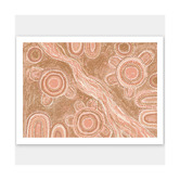 Temple &amp; Webster Marrambidya Bila Peach Printed Wall Art