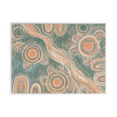 Temple &amp; Webster Marrambidya Bila Turquoise Printed Wall Art