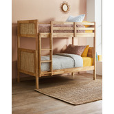 Temple &amp; Webster Maldives Rattan Single Convertible Bunk Bed