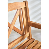 Temple &amp; Webster Natural Santa Cruz Acacia Wood Outdoor Armchair