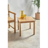Temple &amp; Webster Natural Santa Cruz Acacia Wood Outdoor Side Table