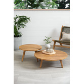 Temple &amp; Webster Bay Acacia Wood Outdoor Coffee Table