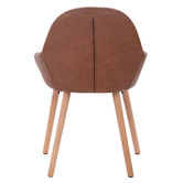 Temple &amp; Webster Frankie Upholstered and Solid Beech Wood Dining Chairs