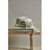 Temple &amp; Webster 6 Piece Hand-Knotted Cotton Towel Set