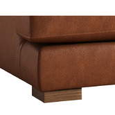 Temple &amp; Webster Haven 2 Seater Genuine Leather Sofa