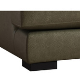 Temple &amp; Webster Haven 2 Seater Genuine Leather Sofa
