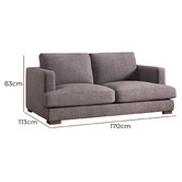 Temple &amp; Webster Haven 2 Seater Upholstered Sofa