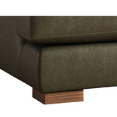 Temple &amp; Webster Haven 2 Seater Genuine Leather Sofa