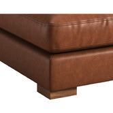 Temple &amp; Webster Haven Genuine Leather Ottoman