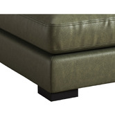 Temple &amp; Webster Haven Genuine Leather Ottoman
