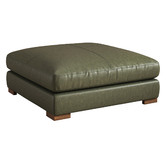 Temple &amp; Webster Haven Genuine Leather Ottoman