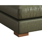 Temple &amp; Webster Haven Genuine Leather Ottoman