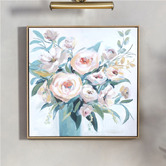 Temple &amp; Webster Painted Peonies Framed Canvas Wall Art