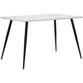 Temple &amp; Webster 4 Seater Blake Dining Table &amp; Sunnie Upholstered Dining Chair Set