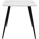 Temple &amp; Webster 4 Seater Blake Dining Table &amp; Sunnie Upholstered Dining Chair Set