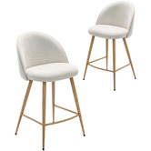Temple &amp; Webster 64.5cm Charlie Upholstered Barstools