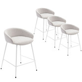 Temple &amp; Webster 64.5cm Elsa Upholstered Barstools