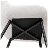 Temple &amp; Webster 4 Seater Blake Dining Table &amp; Sunnie Upholstered Dining Chair Set