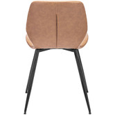 Temple &amp; Webster Tan Soren Faux Leather Dining Chairs