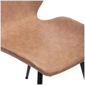 Temple &amp; Webster Tan Soren Faux Leather Dining Chairs