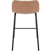 Temple &amp; Webster 64.5cm Tan Ted Faux Leather Barstools
