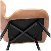Temple &amp; Webster Tan Soren Faux Leather Dining Chairs