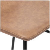 Temple &amp; Webster 64.5cm Tan Ted Faux Leather Barstools