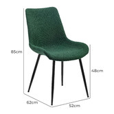 Temple &amp; Webster Sunnie Boucle Dining Chairs