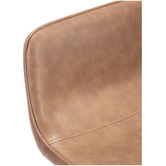 Temple &amp; Webster 64.5cm Tan Ted Faux Leather Barstools