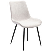 Temple &amp; Webster 4 Seater Blake Dining Table &amp; Sunnie Upholstered Dining Chair Set