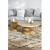 Temple &amp; Webster Axis Mango Wood Side Table