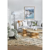 Temple &amp; Webster Axis Round Mango Wood Coffee Table